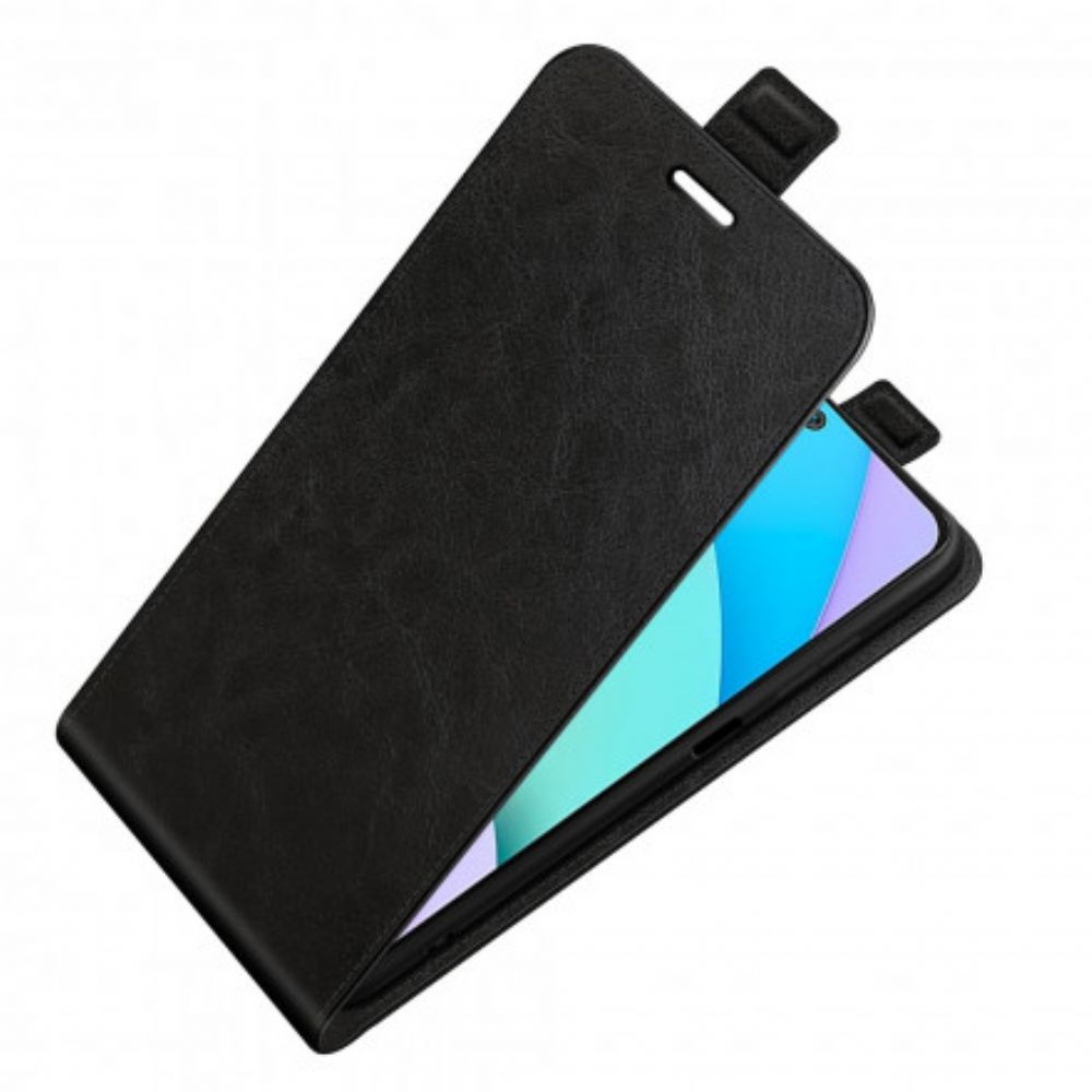 Folio-hoesje voor Xiaomi Redmi 10 Flip Case Verticaal Leereffect Met Flap