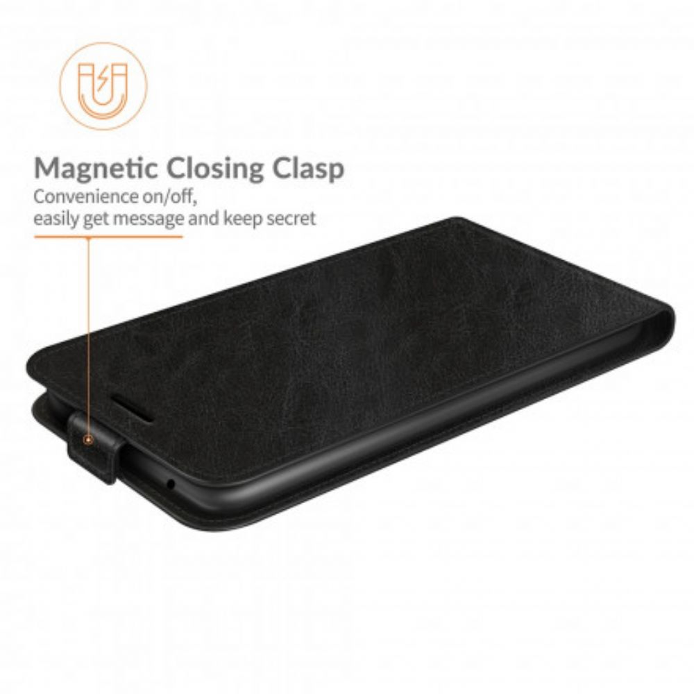 Folio-hoesje voor Xiaomi Redmi 10 Flip Case Verticaal Leereffect Met Flap