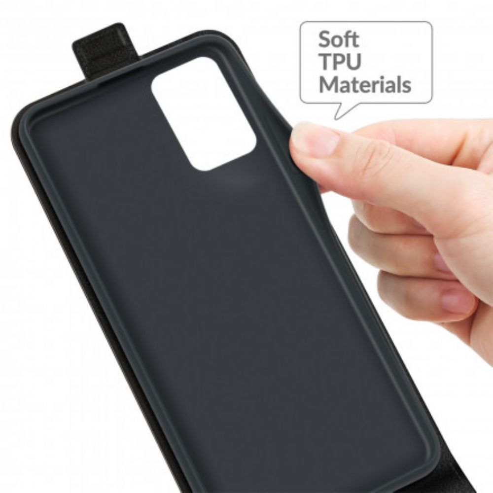 Folio-hoesje voor Xiaomi Redmi 10 Flip Case Verticaal Leereffect Met Flap