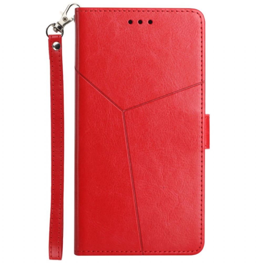 Folio-hoesje voor Xiaomi Redmi 10 Geo Y Design Lederen Stijl