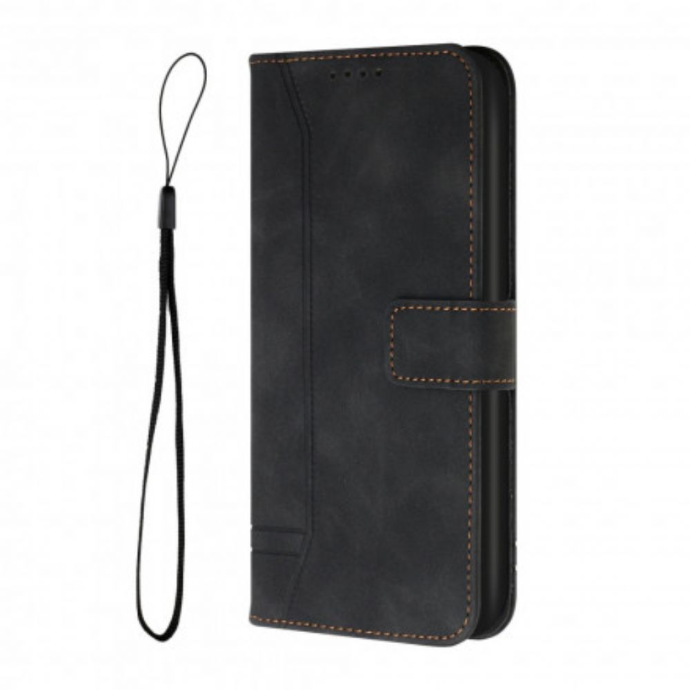 Folio-hoesje voor Xiaomi Redmi 10 Glimlach Met Lanyard