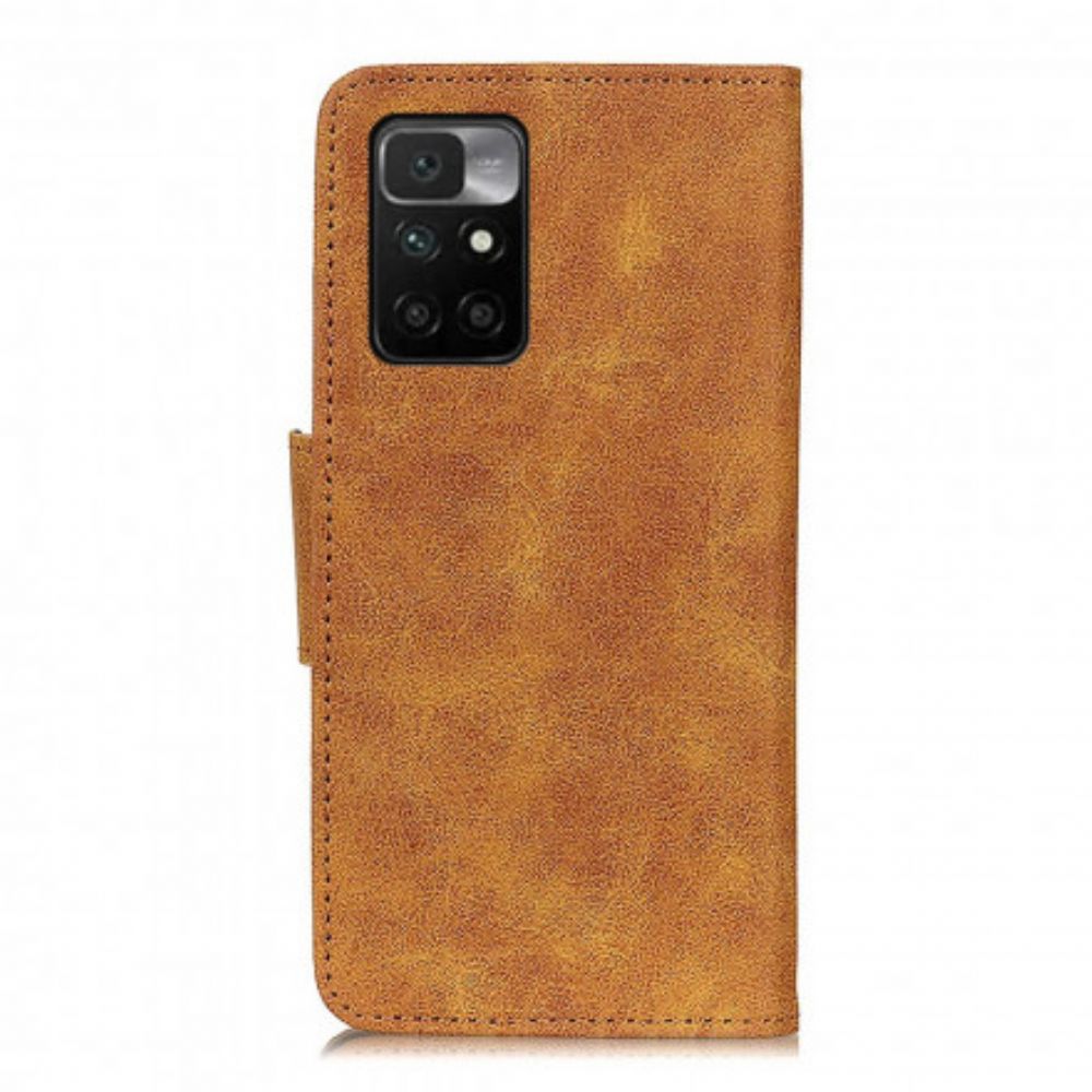 Folio-hoesje voor Xiaomi Redmi 10 Vintage Splitleer