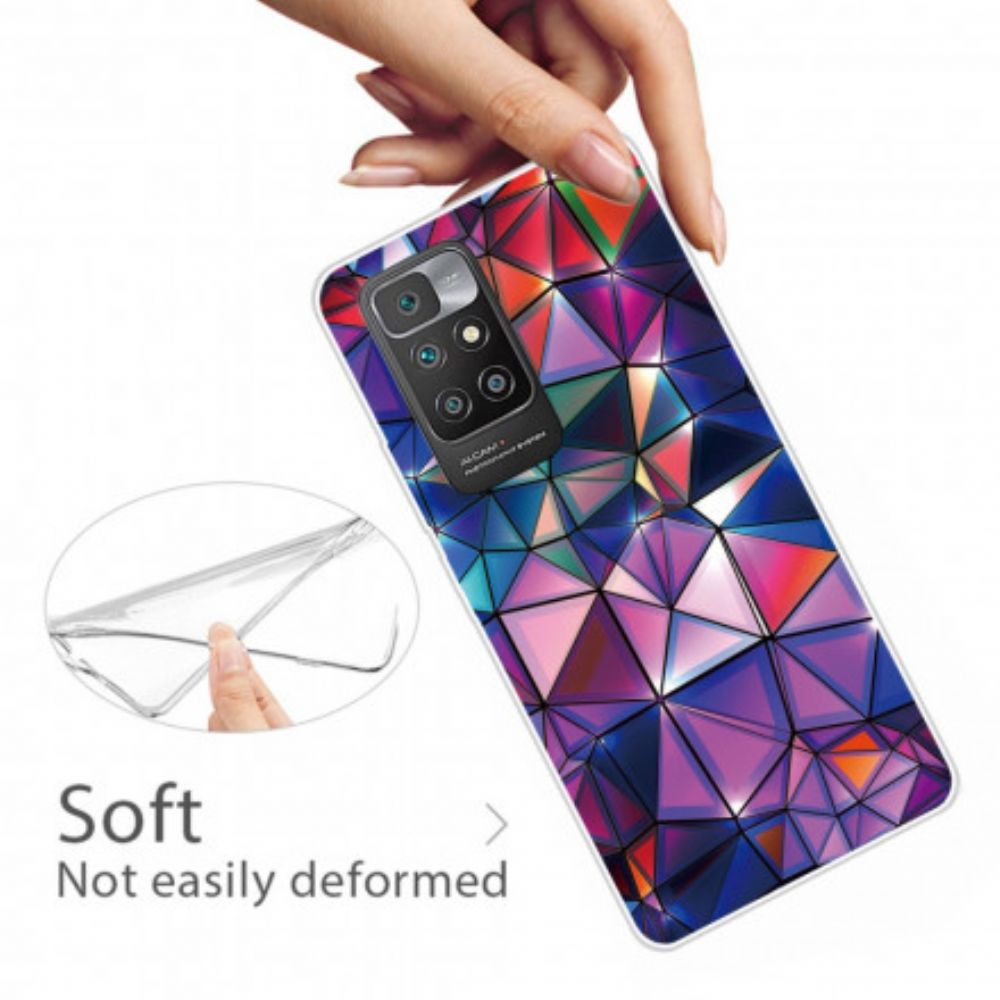 Hoesje voor Xiaomi Redmi 10 Flexibele Geometrie