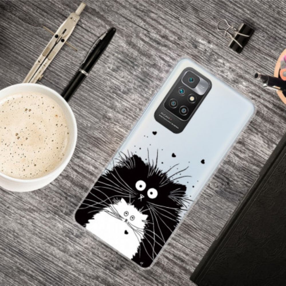 Hoesje voor Xiaomi Redmi 10 Kijk Naar De Katten