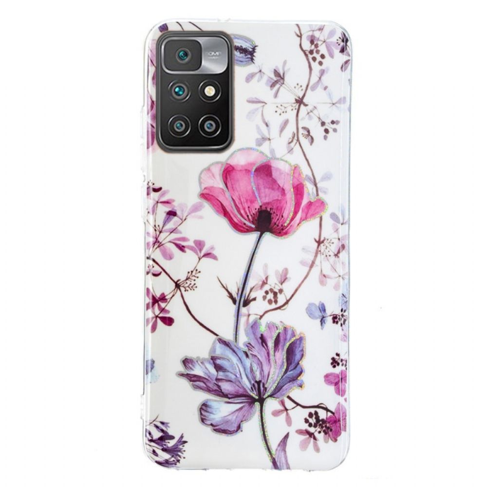 Hoesje voor Xiaomi Redmi 10 Marmerbloemen