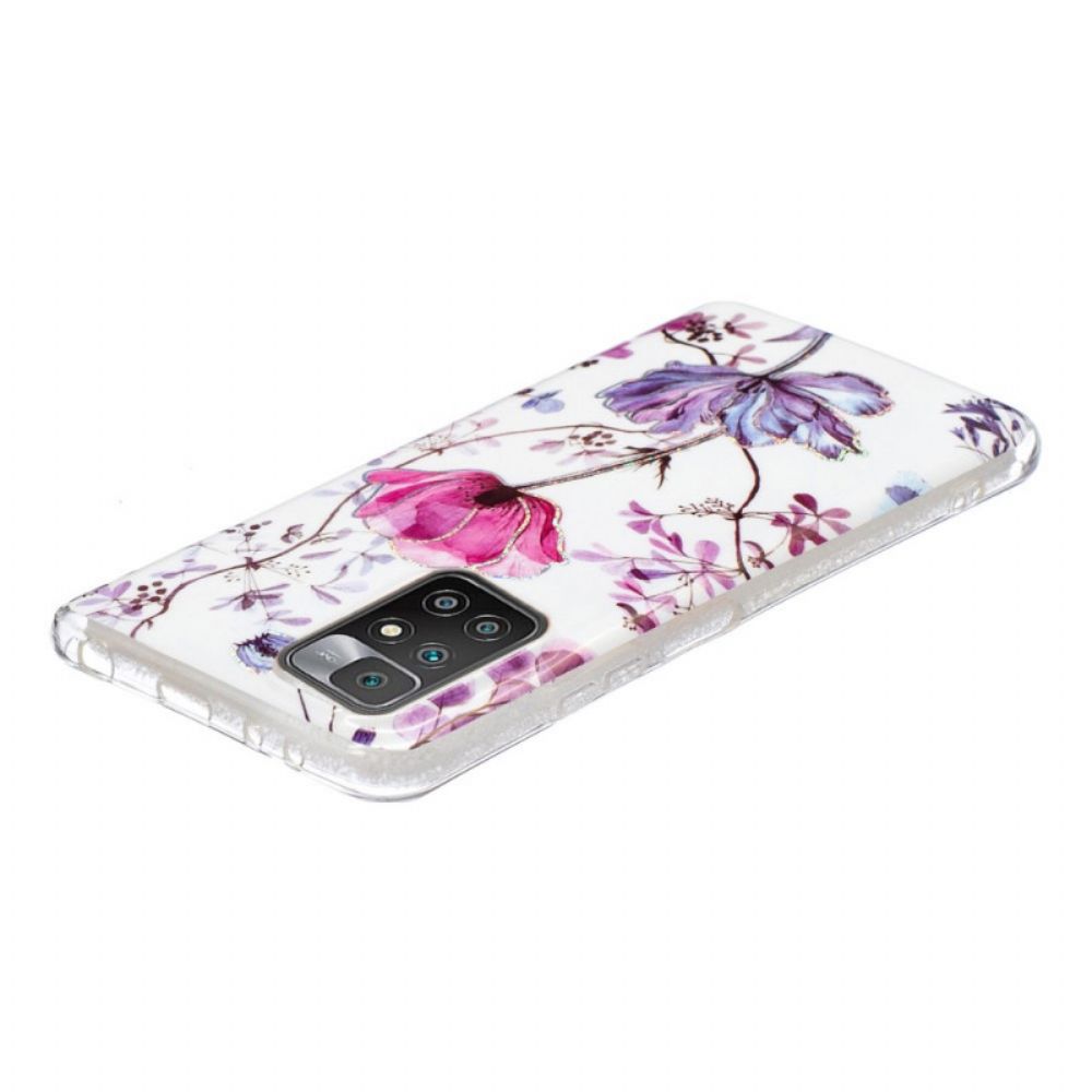 Hoesje voor Xiaomi Redmi 10 Marmerbloemen