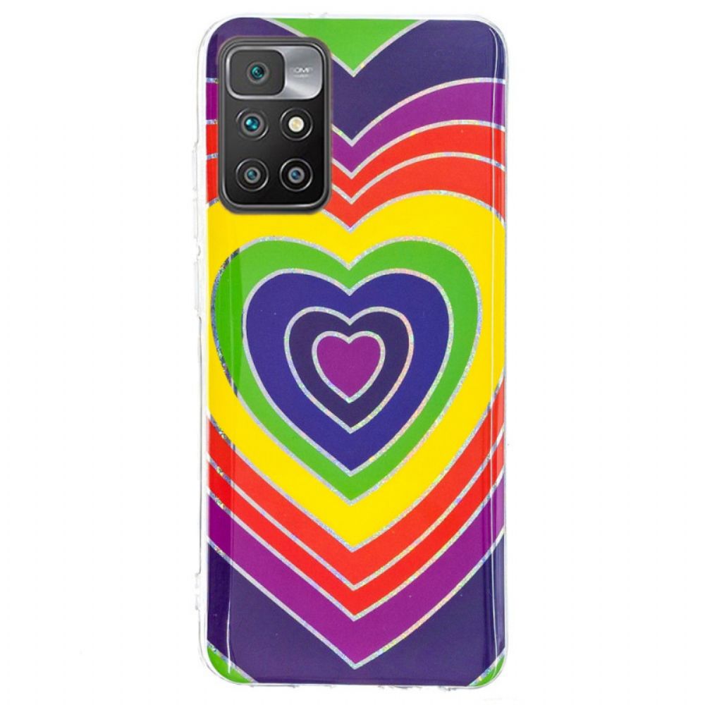 Hoesje voor Xiaomi Redmi 10 Psychedelisch Hart