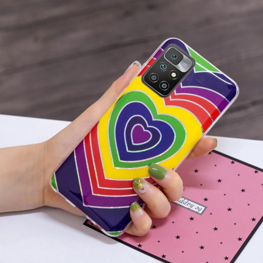 Hoesje voor Xiaomi Redmi 10 Psychedelisch Hart