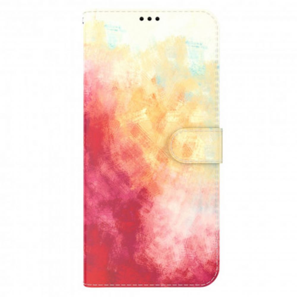 Leren Hoesje voor Xiaomi Redmi 10 Aquarel