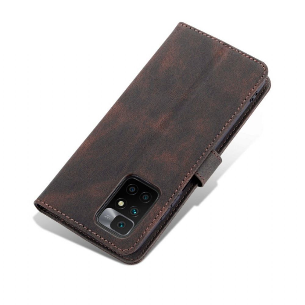 Leren Hoesje voor Xiaomi Redmi 10 Azns Leereffect