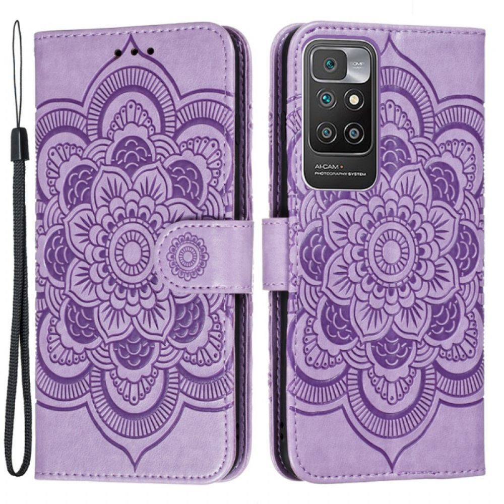 Leren Hoesje voor Xiaomi Redmi 10 Volledige Mandala