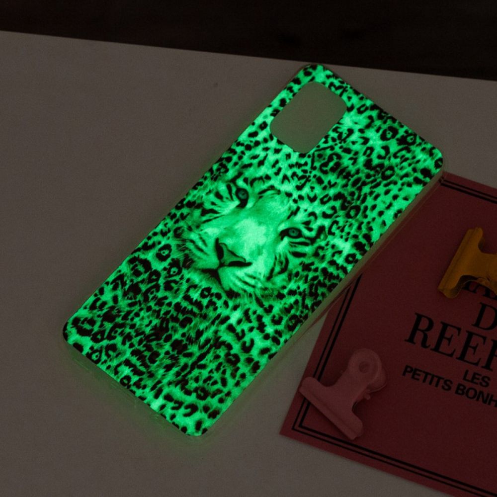 Telefoonhoesje voor Xiaomi Redmi 10 Fluorescerende Luipaard