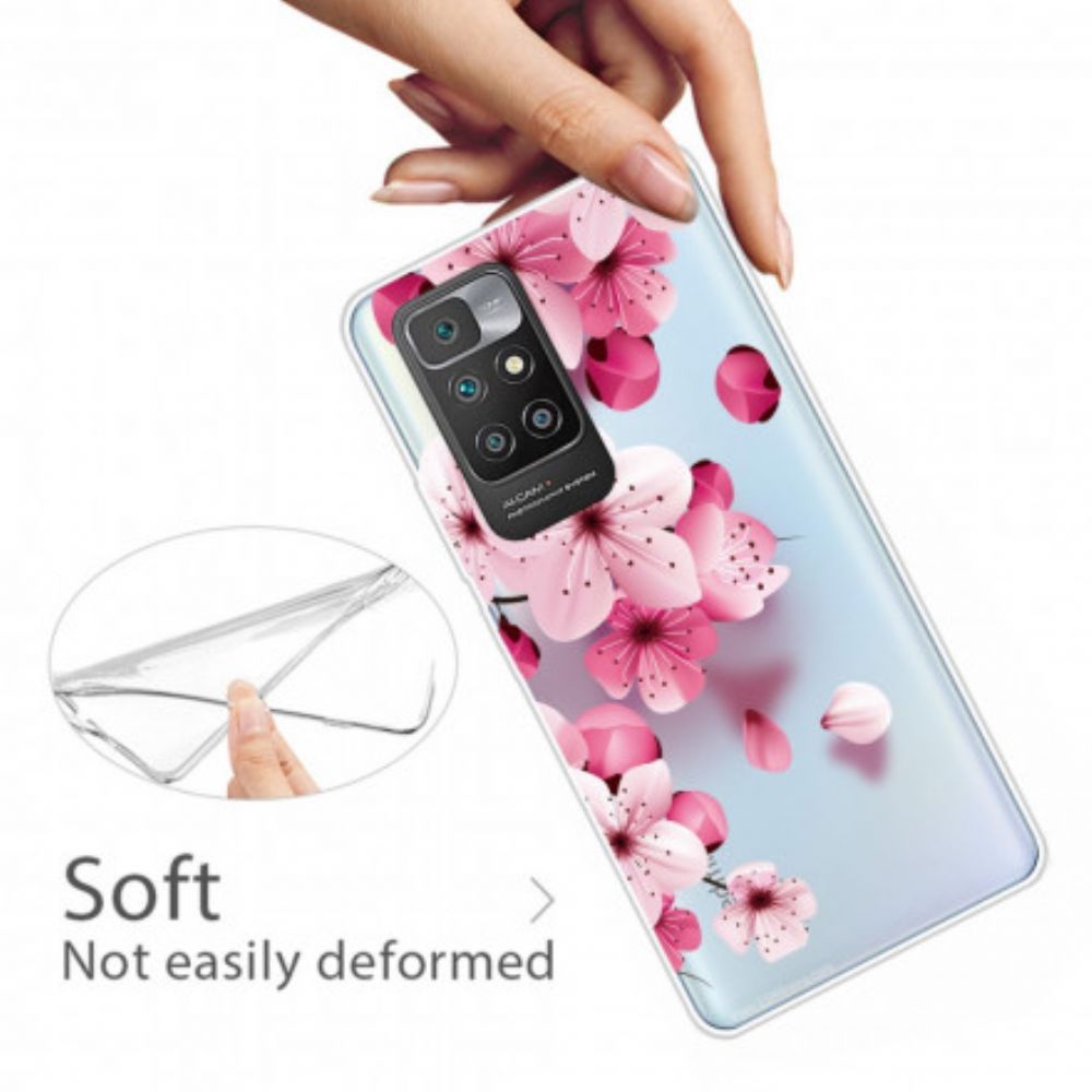 Telefoonhoesje voor Xiaomi Redmi 10 Kleine Roze Bloemen