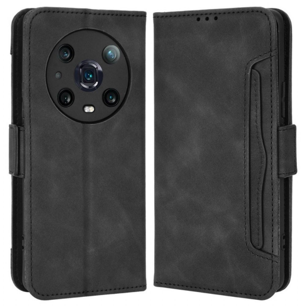 Flip Case voor Honor Magic 4 Pro Eerste Klas Multi-kaart