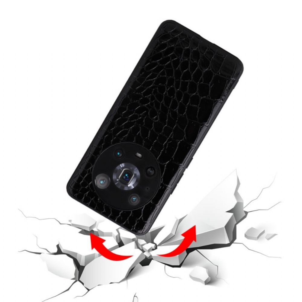 Hoesje voor Honor Magic 4 Pro Slangenhuideffect