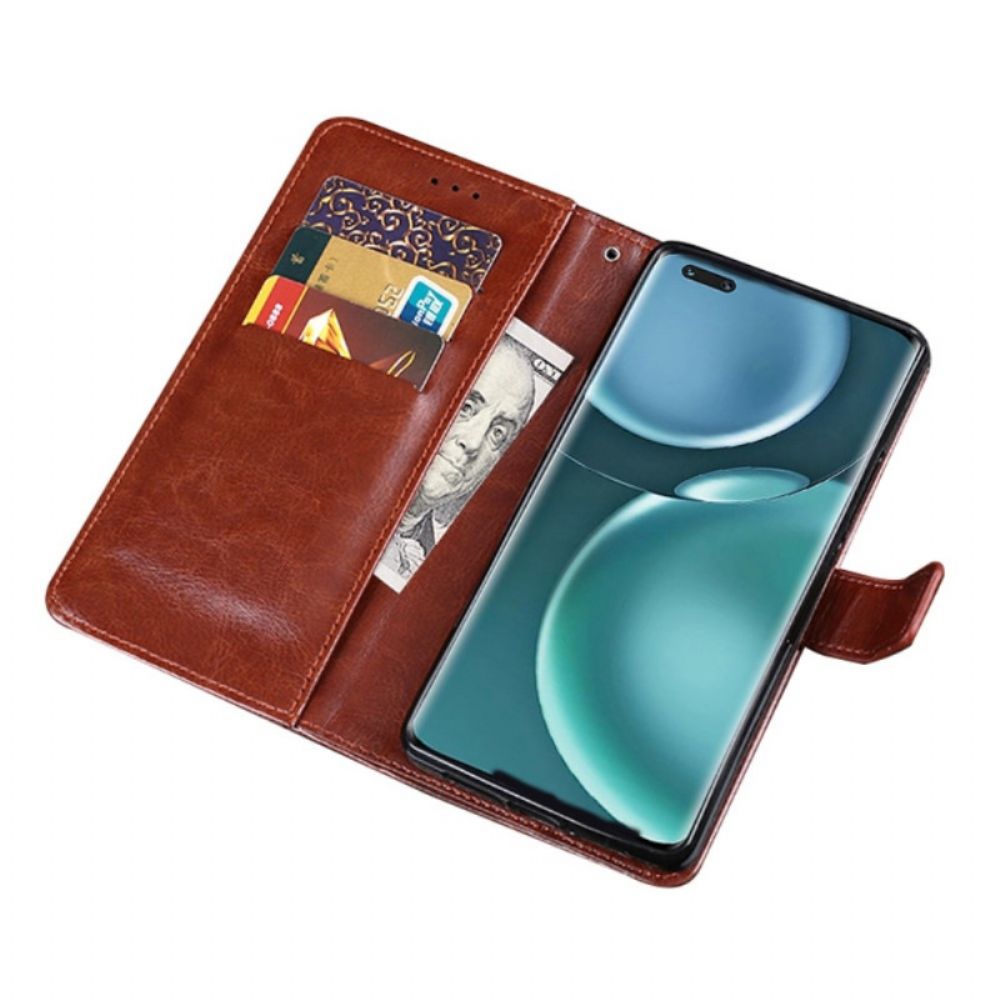 Leren Hoesje voor Honor Magic 4 Pro Idewei Lederen Stijl