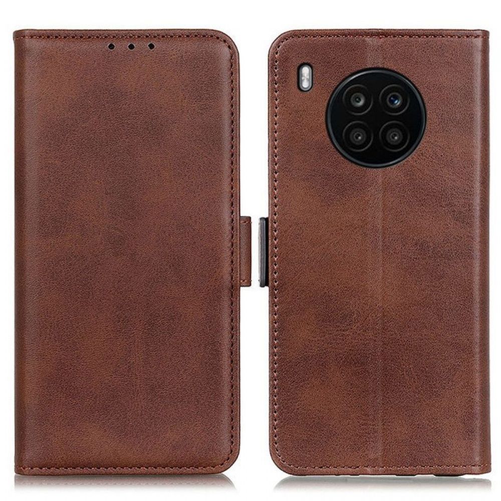 Folio-hoesje voor Honor 50 Lite Flip Case Geweven Textuur