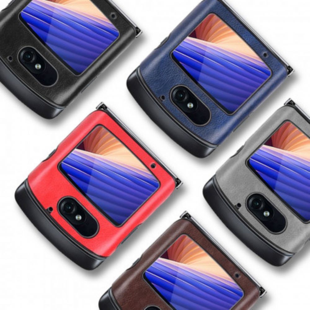 Hoesje voor Motorola Razr 5G Kunstleer Lychee