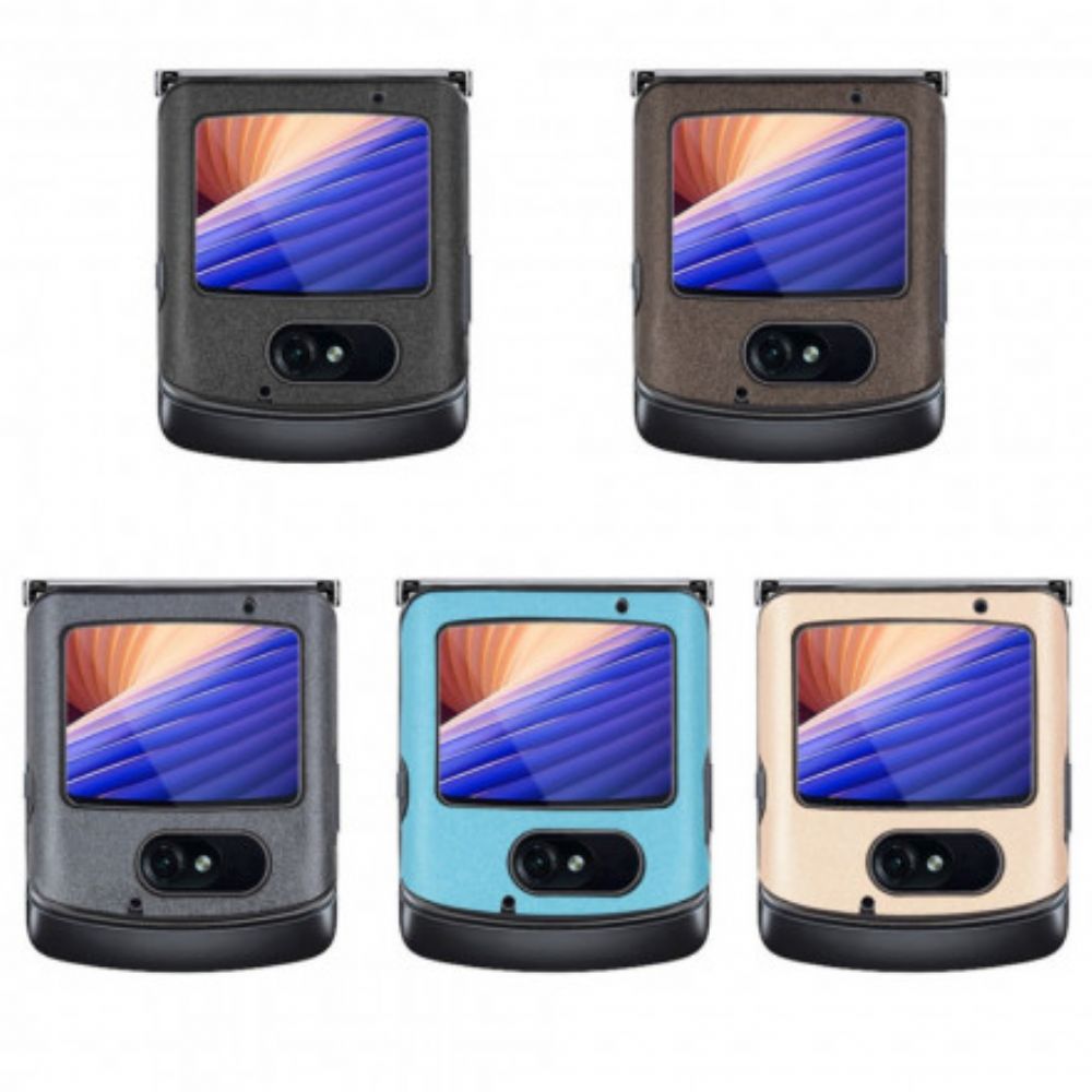 Telefoonhoesje voor Motorola Razr 5G Sandy Kunstleer