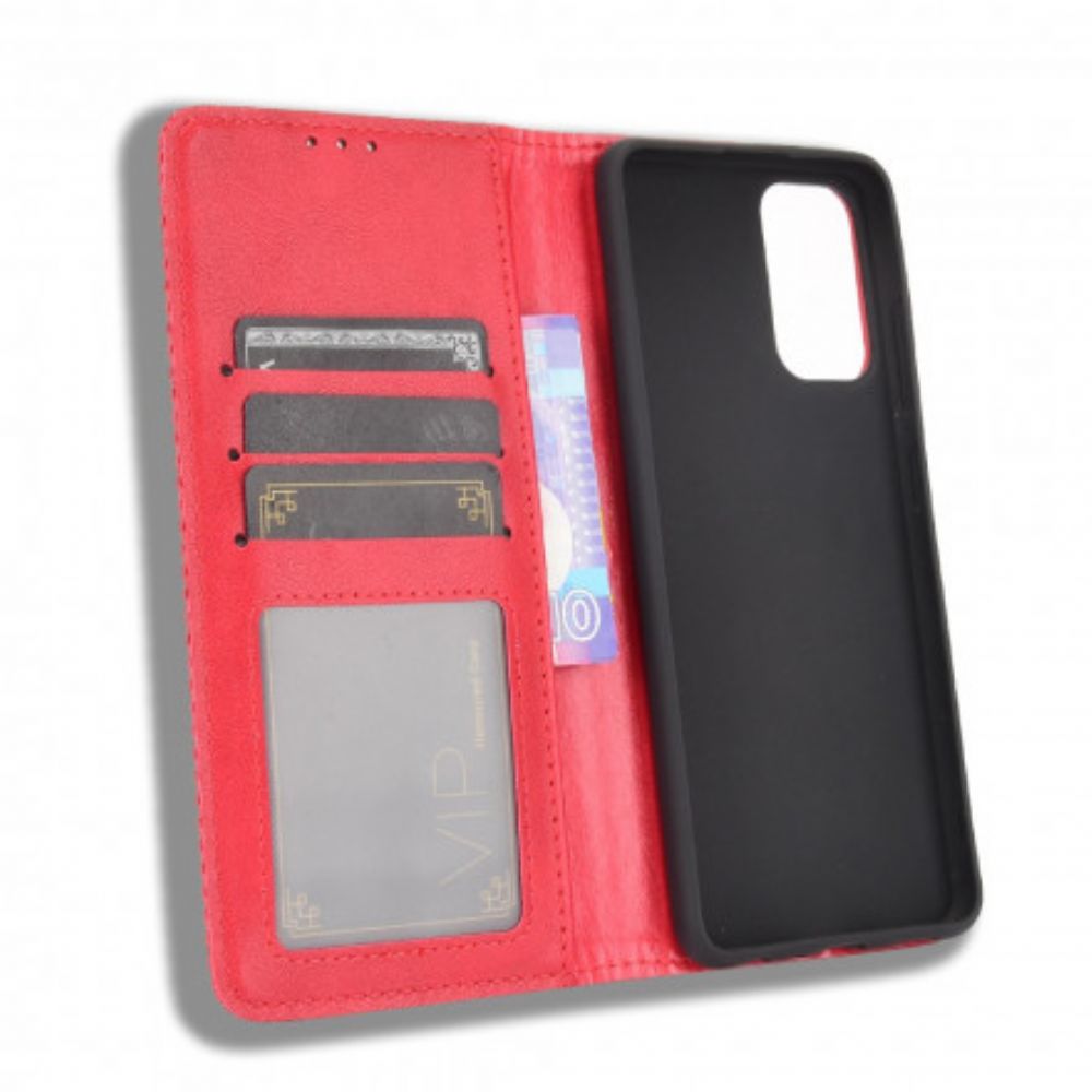 Bescherming Hoesje voor Samsung Galaxy A32 4G Folio-hoesje Vintage Gestileerd Leereffect