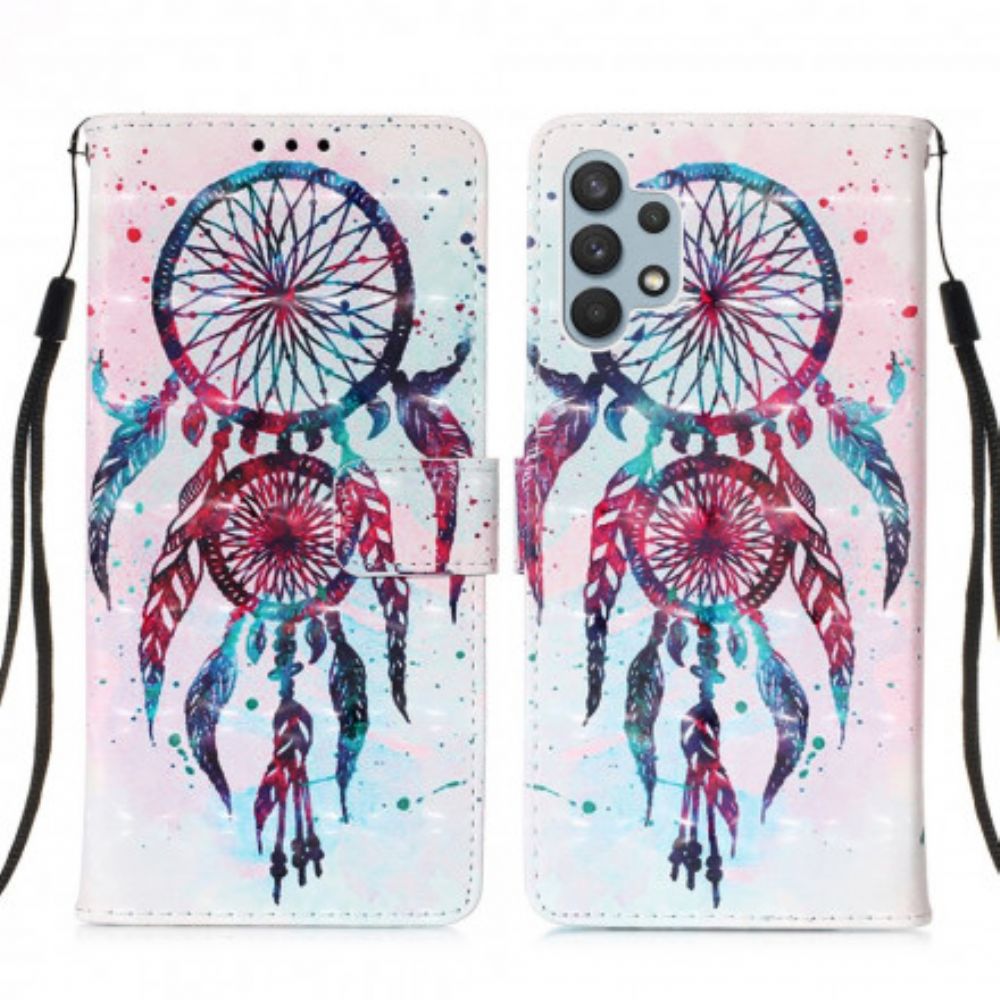 Folio-hoesje voor Samsung Galaxy A32 4G Aquarel Dromenvanger