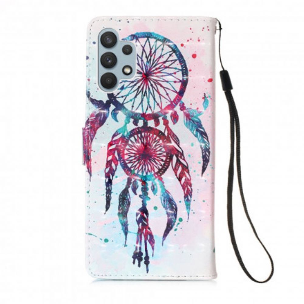 Folio-hoesje voor Samsung Galaxy A32 4G Aquarel Dromenvanger