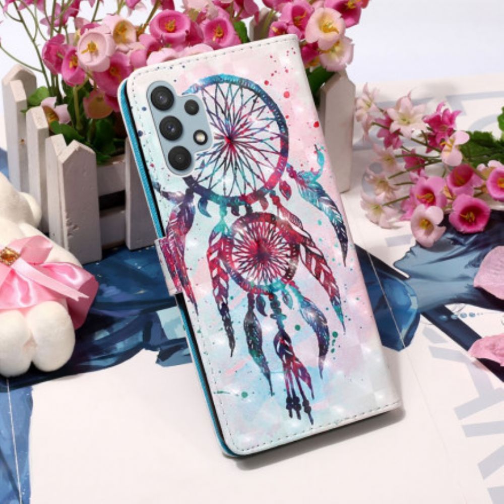 Folio-hoesje voor Samsung Galaxy A32 4G Aquarel Dromenvanger