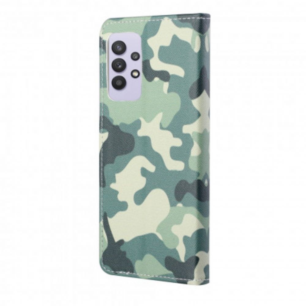 Folio-hoesje voor Samsung Galaxy A32 4G Militaire Camouflage