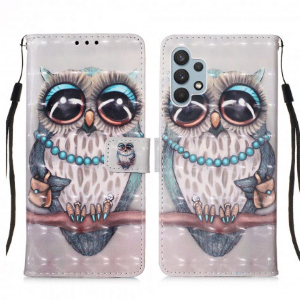 Folio-hoesje voor Samsung Galaxy A32 4G Miss Uil