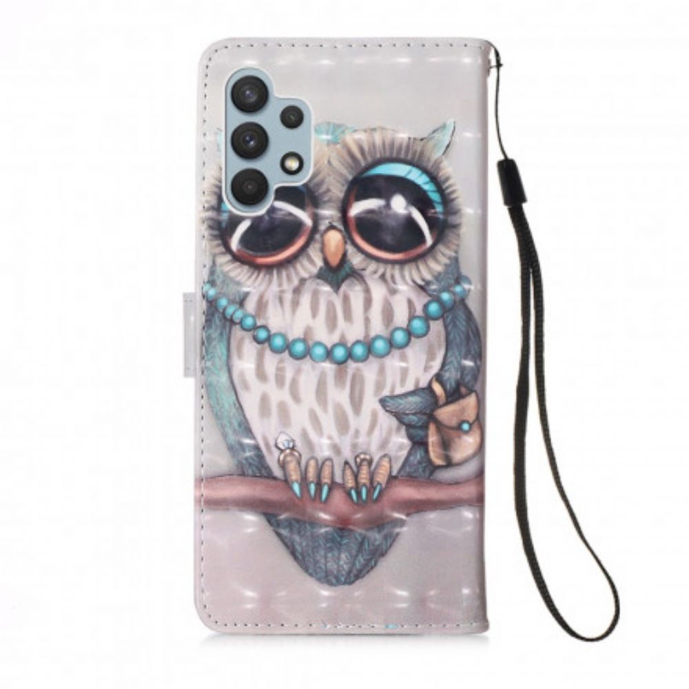 Folio-hoesje voor Samsung Galaxy A32 4G Miss Uil