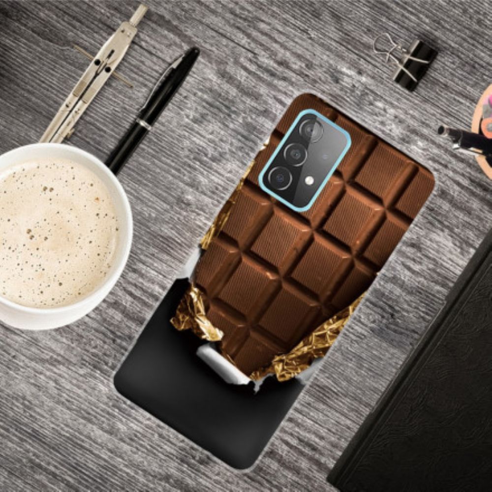 Hoesje voor Samsung Galaxy A32 4G Chocolade Flexibel