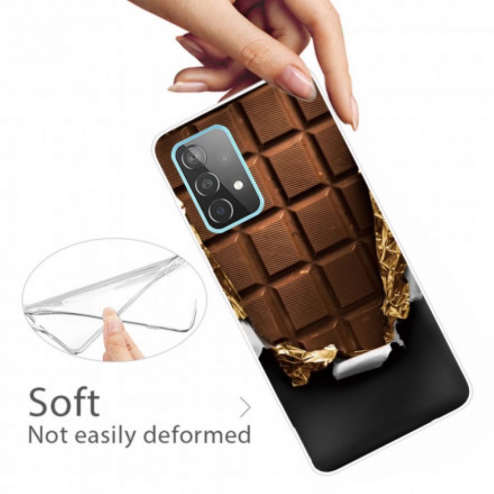 Hoesje voor Samsung Galaxy A32 4G Chocolade Flexibel