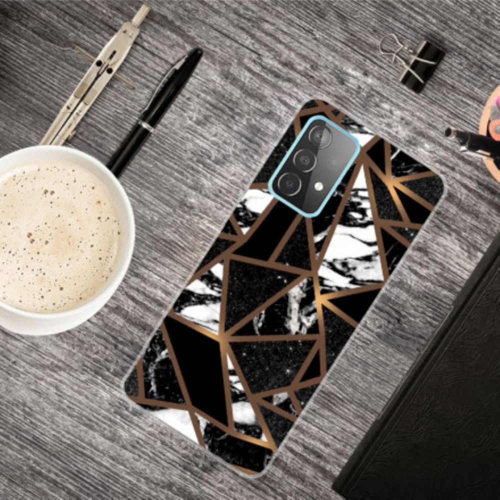 Hoesje voor Samsung Galaxy A32 4G Geometrisch Marmer