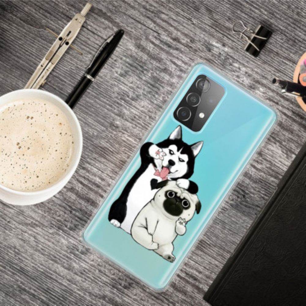 Hoesje voor Samsung Galaxy A32 4G Grappige Honden