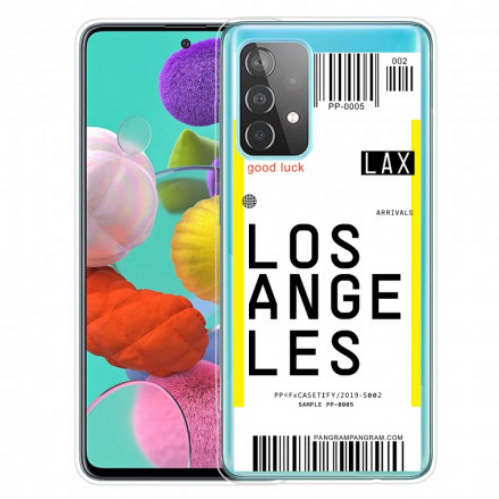 Hoesje voor Samsung Galaxy A32 4G Instapkaart Naar Los Angeles