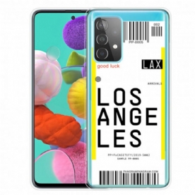 Hoesje voor Samsung Galaxy A32 4G Instapkaart Naar Los Angeles