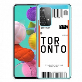 Hoesje voor Samsung Galaxy A32 4G Instapkaart Naar Toronto