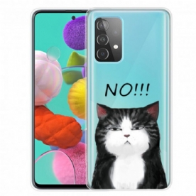 Hoesje voor Samsung Galaxy A32 4G De Kat Die Nee Zegt