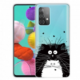 Hoesje voor Samsung Galaxy A32 4G Kijk Naar De Katten