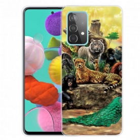 Hoesje voor Samsung Galaxy A32 4G Safaridieren