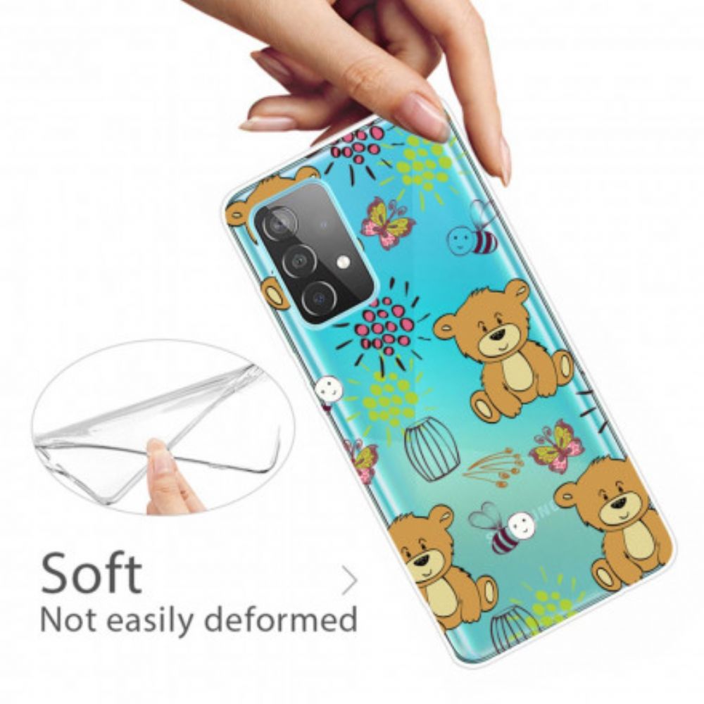 Hoesje voor Samsung Galaxy A32 4G Teddyberen Top