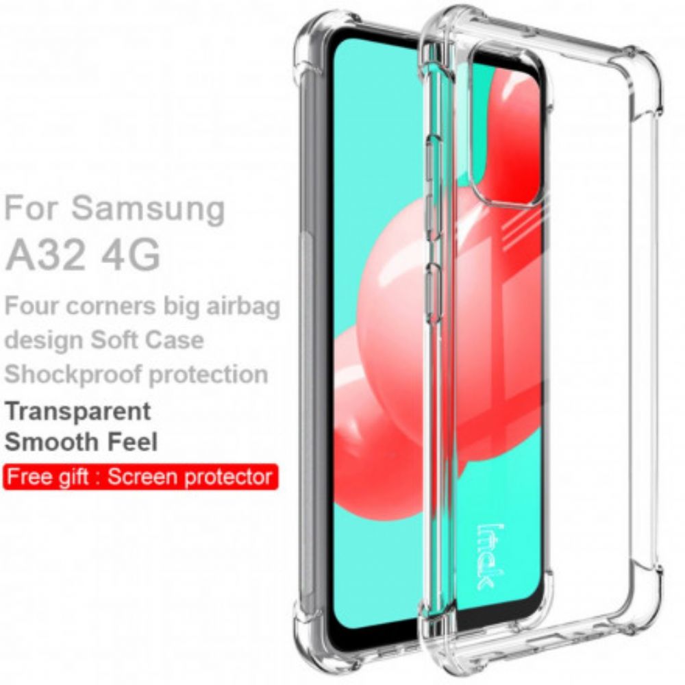 Hoesje voor Samsung Galaxy A32 4G Transparant Zijdeachtig Imak