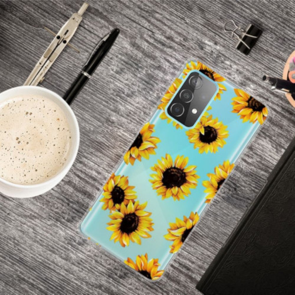 Hoesje voor Samsung Galaxy A32 4G Zonnebloemen