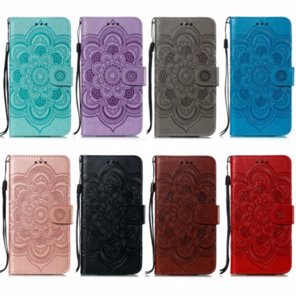 Leren Hoesje voor Samsung Galaxy A32 4G Volledige Mandala