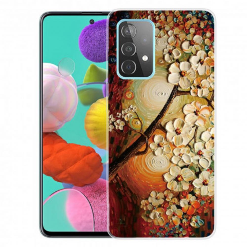 Telefoonhoesje voor Samsung Galaxy A32 4G Flexibele Bloemen