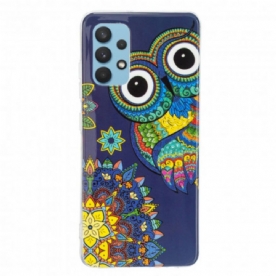 Telefoonhoesje voor Samsung Galaxy A32 4G Fluorescerende Mandala Uil