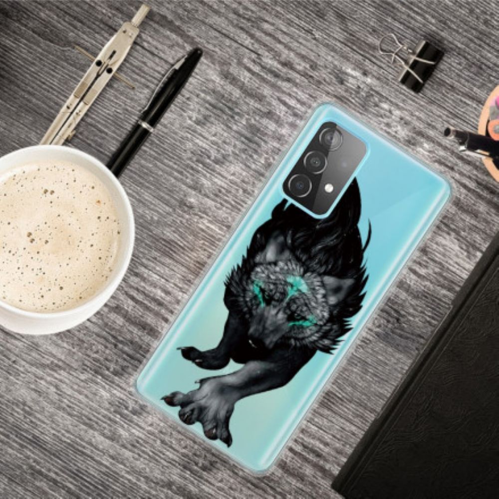 Telefoonhoesje voor Samsung Galaxy A32 4G Grafische Wolf