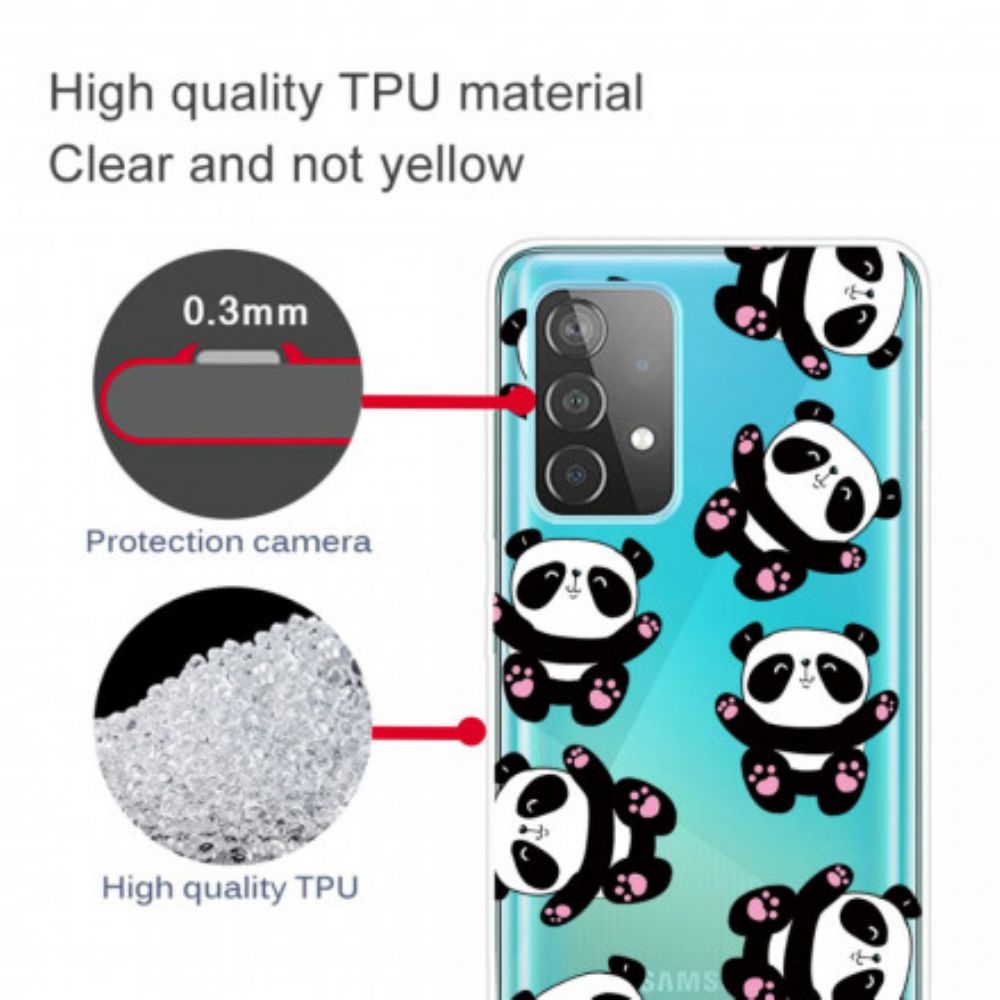 Telefoonhoesje voor Samsung Galaxy A32 4G Top Panda-plezier