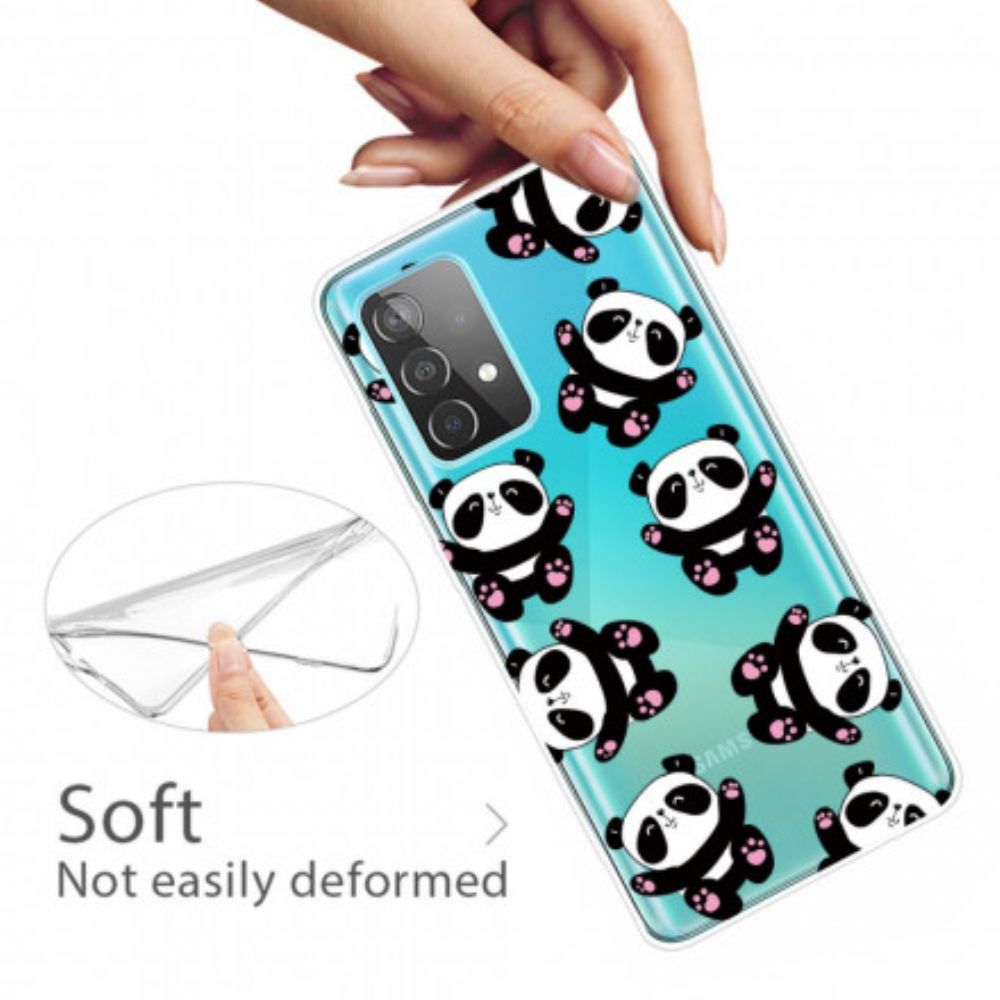 Telefoonhoesje voor Samsung Galaxy A32 4G Top Panda-plezier