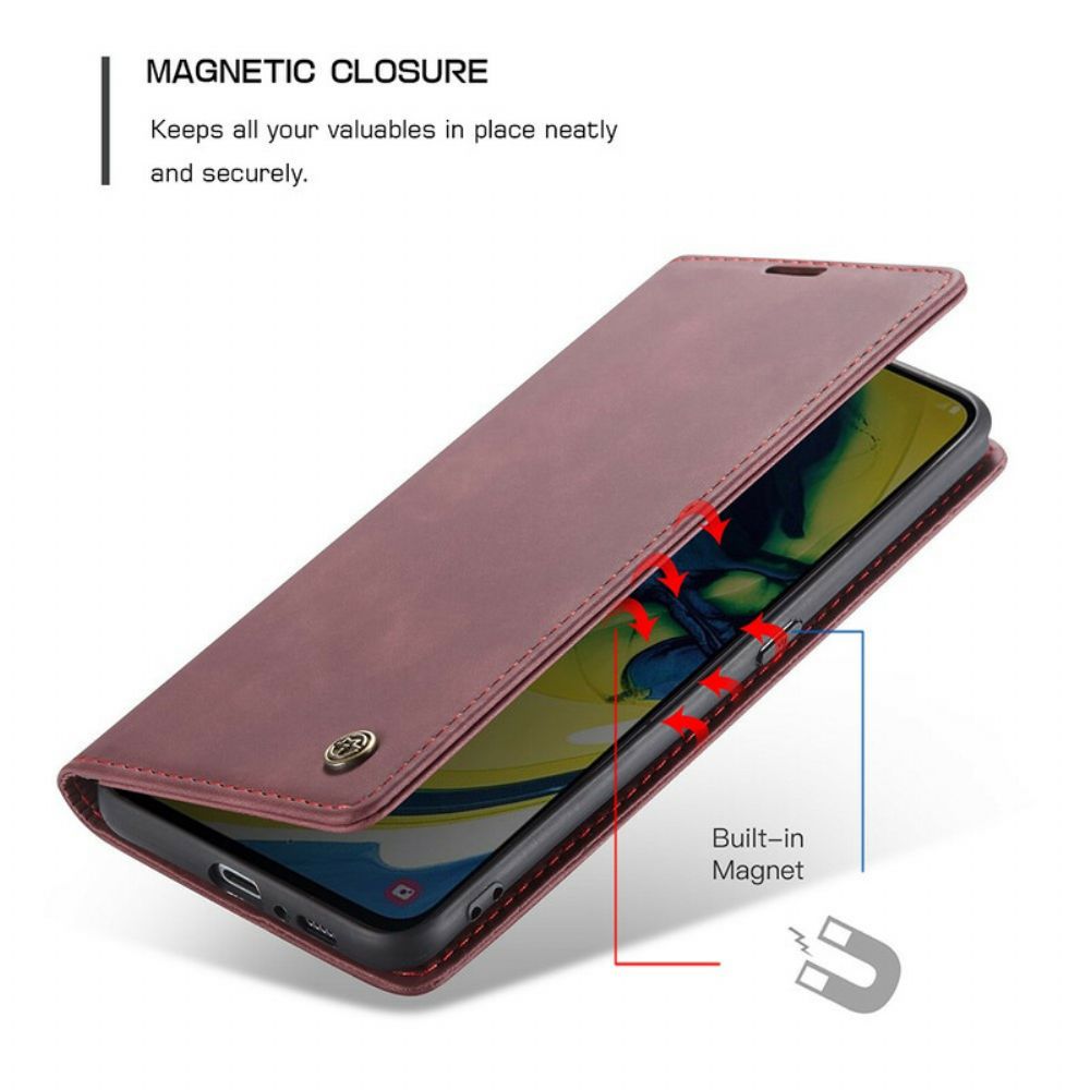 Bescherming Hoesje voor Samsung Galaxy A90 / A80 Folio-hoesje Caseme Kunstleer